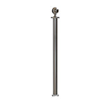 Ball Top Rope Stanchion with Fixed Base - Montour Line CXLineF - Crowd Control Warehouse