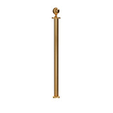 Ball Top Rope Stanchion with Fixed Base - Montour Line CXLineF - Crowd Control Warehouse
