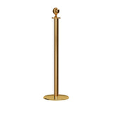 Ball Top Rope Stanchion with Low Profile Base - Montour Line CXLine - Crowd Control Warehouse