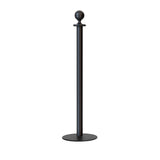 Ball Top Rope Stanchion with Low Profile Base - Montour Line CXLine - Crowd Control Warehouse