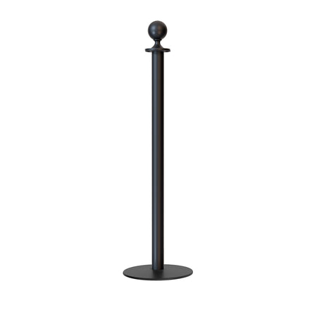 Ball Top Rope Stanchion with Low Profile Base - Montour Line CXLine - Crowd Control Warehouse