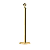 Ball Top Rope Stanchion with Low Profile Base - Montour Line CXLine - Crowd Control Warehouse