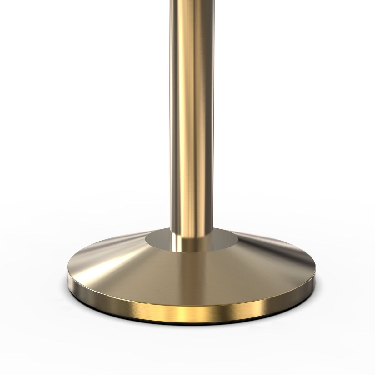 Ball Top Rope Stanchion with Sloped Base - Montour Line CLine - Crowd Control Warehouse