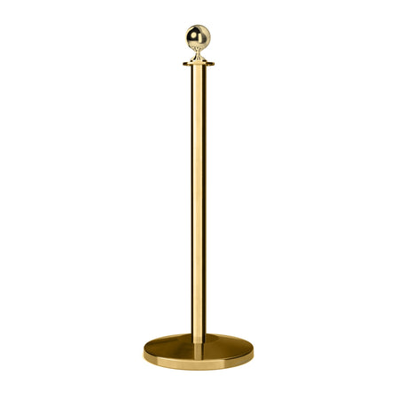 Ball Top Rope Stanchion with Sloped Base - Montour Line CLine - Crowd Control Warehouse