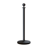 Ball Top Rope Stanchion with Sloped Base - Montour Line CLine - Crowd Control Warehouse