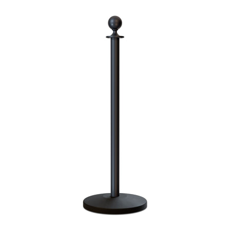 Ball Top Rope Stanchion with Sloped Base - Montour Line CLine - Crowd Control Warehouse