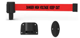 Banner Stakes PLUS Line 15' Belt Fixed Wall Mount System - Crowd Control Warehouse