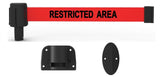 Banner Stakes PLUS Line 15' Belt Fixed Wall Mount System - Crowd Control Warehouse