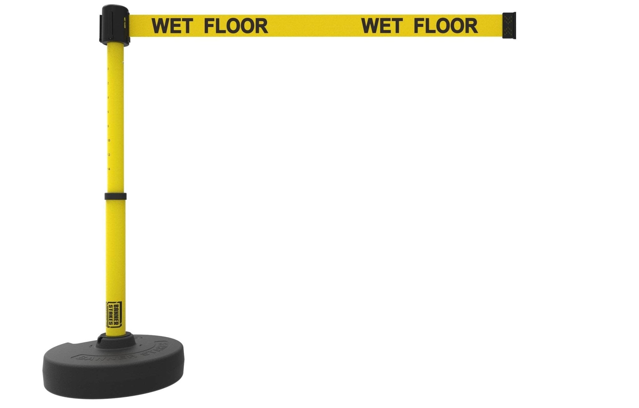 Banner Stakes PLUS Line Stanchion with 15 ft Belt Head, Stake, and Base - Crowd Control Warehouse