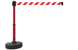 Banner Stakes PLUS Line Stanchion with 15 ft Belt Head, Stake, and Base - Crowd Control Warehouse