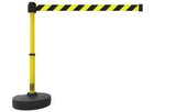 Banner Stakes PLUS Line Stanchion with 15 ft Belt Head, Stake, and Base - Crowd Control Warehouse