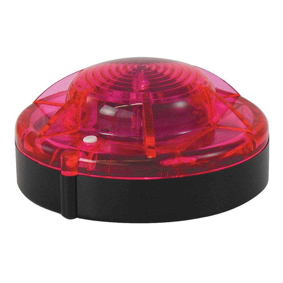 Banner Stakes Red Magnetic LED Strobe/Solid Light - Crowd Control Warehouse