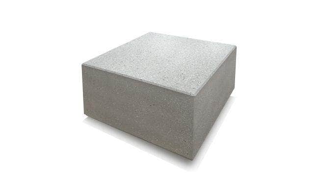 Basic Modern 36 in. Square Concrete Park Bench/Table - Crowd Control Warehouse