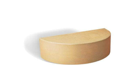 Basic Modern 48 in Half Circle Concrete Park Bench - Crowd Control Warehouse