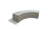 Basic Modern 74 in. Curved Concrete Park Bench - Crowd Control Warehouse