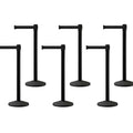 Set of (6) CCW Series RBB-100 Retractable Belt Barriers - 12 Ft. Belt