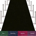 VIP Red Carpet Stanchion Kit - 4 Ft Wide / 20 Ft Long Carpet