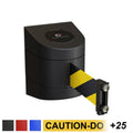 CCW Series WMB-220 - Wall Mounted Retractable Belt Barrier With Black Magnetic ABS Case - 7.5, 10, 13, & 15 Ft. Belts