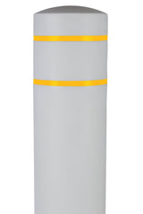 BollardGard Bollard Cover - Light Gray - Crowd Control Warehouse