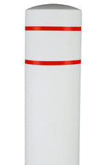 BollardGard Bollard Cover - White - Crowd Control Warehouse