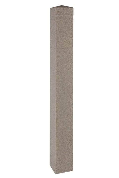 BollardGard Bollard Covers - 6.5 in. Square Granite Colors - Crowd Control Warehouse