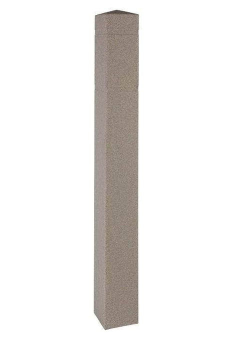 BollardGard Bollard Covers - 6.5 in. Square Granite Colors - Crowd Control Warehouse