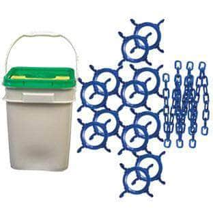 C3 Cone Chain Connector with 100' of 2 in. Chain - Crowd Control Warehouse