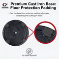 Retractable Belt Barrier Stanchion, Yellow Post, Cast Iron Base, 13 Ft. Belt - Montour Line MSI630