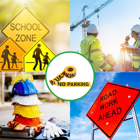 Caution Tape, 2.0 mil x 1000 Ft. x 3 Inch, Black Text Color - Trafford Industrial - Crowd Control Warehouse