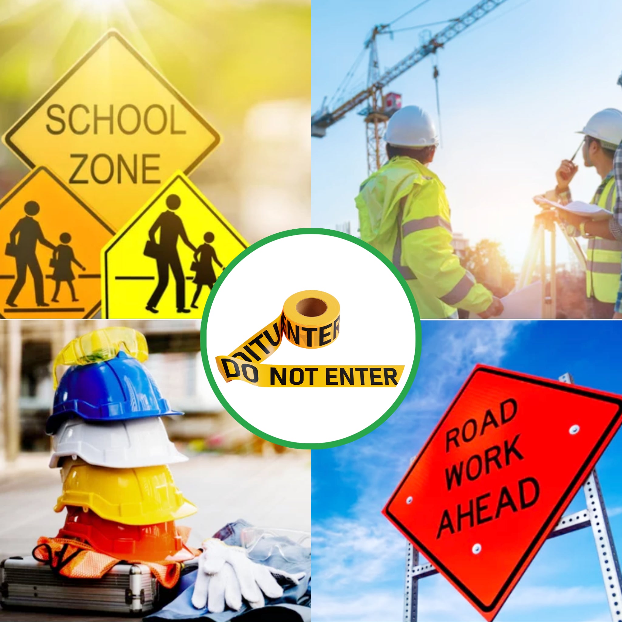 Caution Tape, 2.0 mil x 1000 Ft. x 3 Inch, Black Text Color - Trafford Industrial - Crowd Control Warehouse