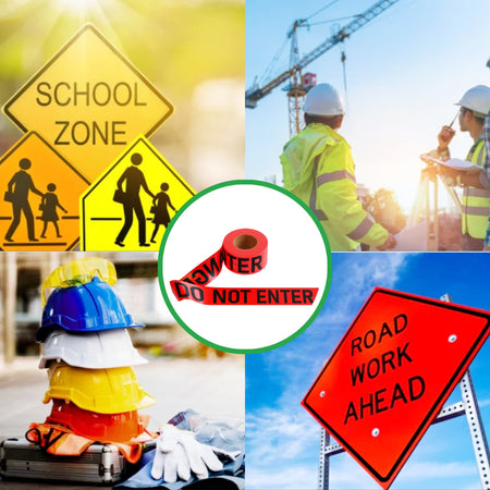 Caution Tape, 2.0 mil x 1000 Ft. x 3 Inch, Black Text Color - Trafford Industrial - Crowd Control Warehouse