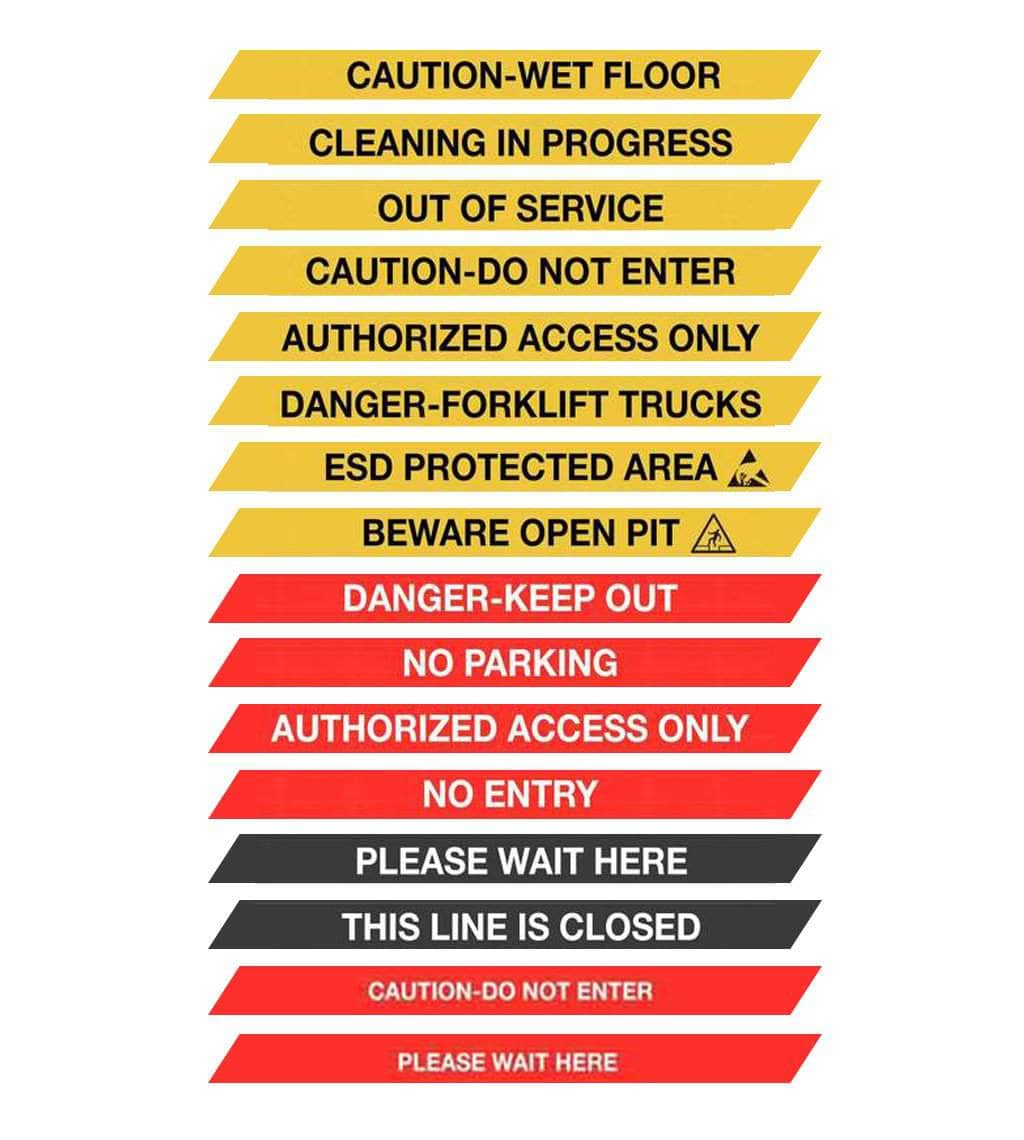 CCW Series RBB - 100D Dual Retractable Belt Barrier Black Post - 11 Ft. Belt - Crowd Control Warehouse