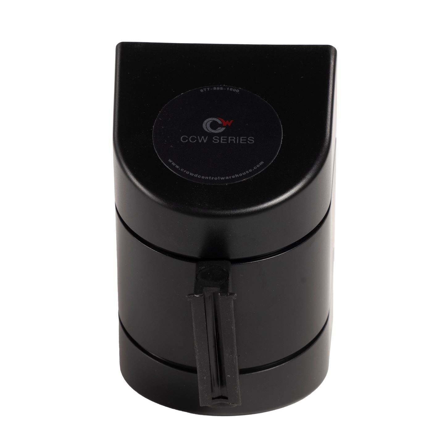 CCW Series WMB - 220 - Wall Mounted Retractable Belt Barrier With Black Fixed ABS Case - 7.5, 10, 13, & 15 Ft. Belts - Crowd Control Warehouse