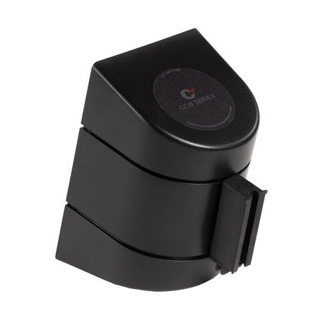 CCW Series WMB - 220 - Wall Mounted Retractable Belt Barrier With Black Fixed ABS Case - 7.5, 10, 13, & 15 Ft. Belts - Crowd Control Warehouse
