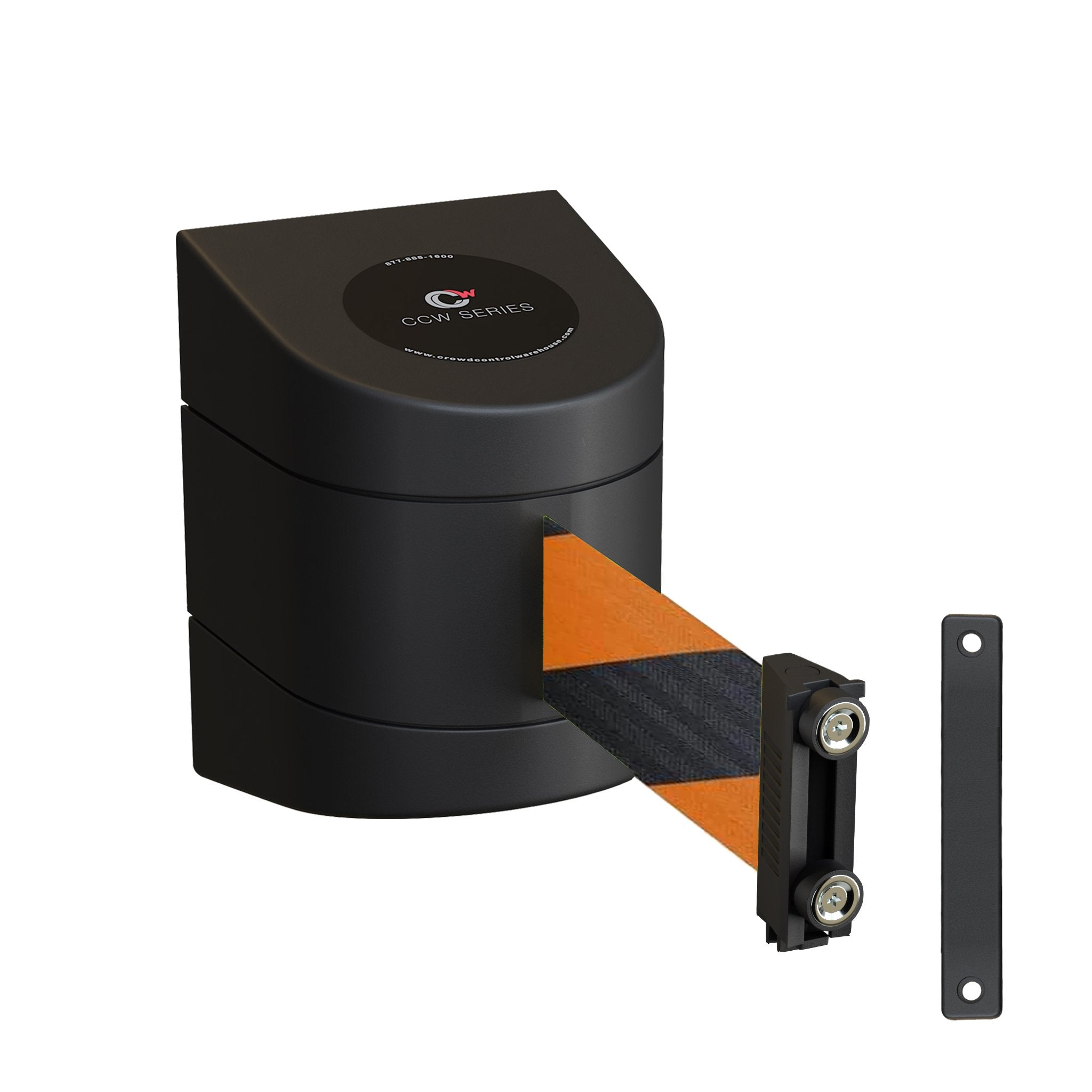 CCW Series WMB-220 - Wall Mounted Retractable Belt Barrier With