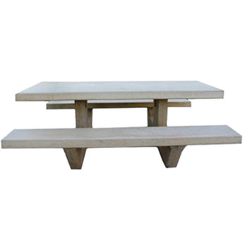 Rectangle Cement Picnic Table