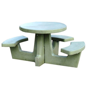 Round Concrete Picnic Table