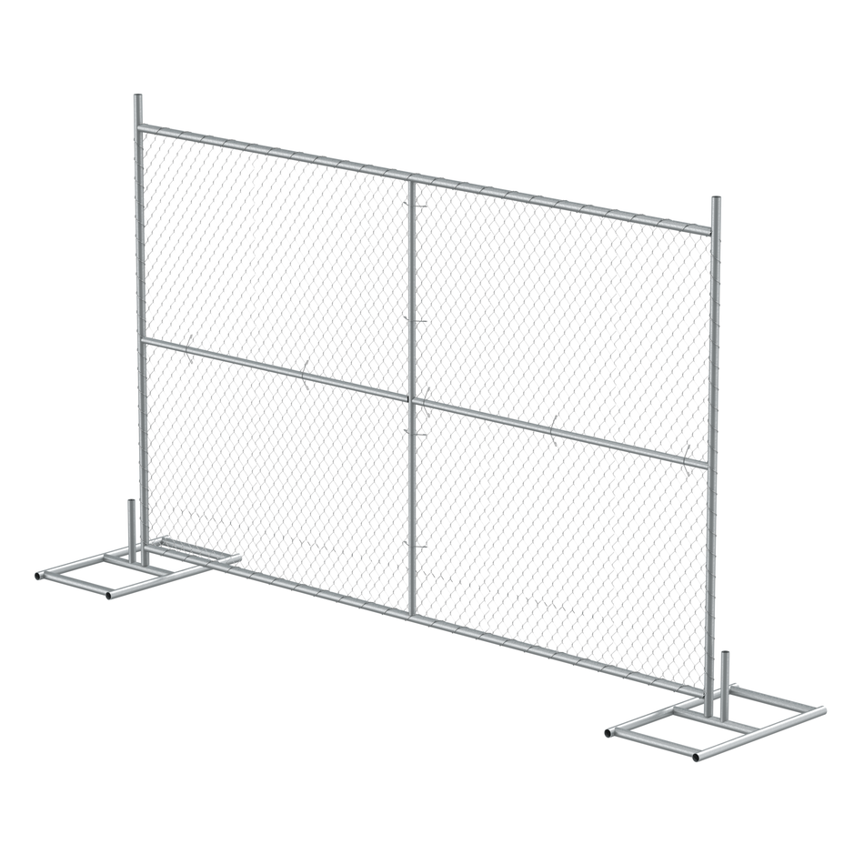 Chain Link Fence Kit - 6 Ft. tall x 10 Ft. Wide - Trafford Industrial - Crowd Control Warehouse