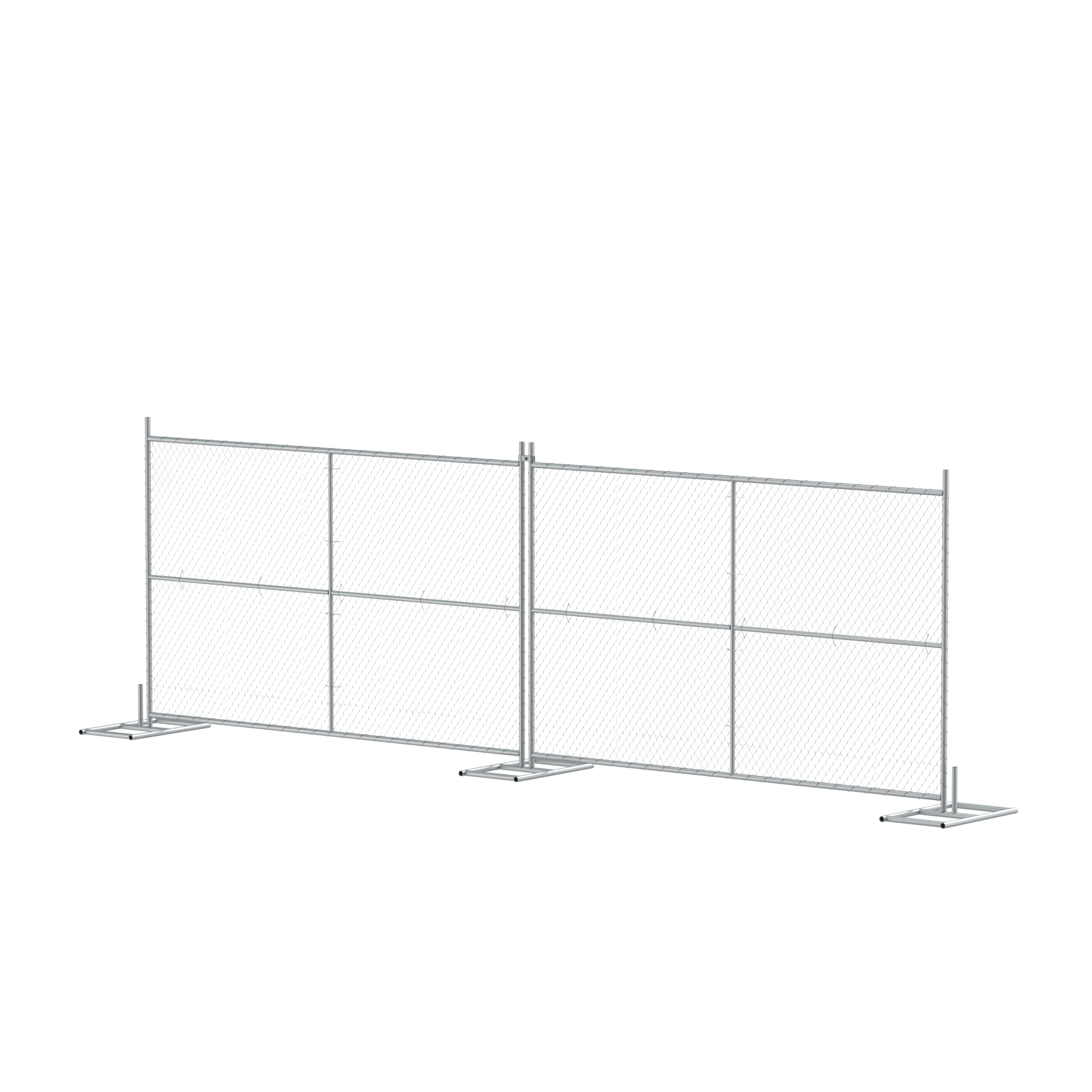 Chain Link Fence Kit - 6 Ft. tall x 10 Ft. Wide - Trafford Industrial - Crowd Control Warehouse