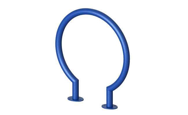 Circle Metal Bike Rack, 26 in. Surface Mount, 2 Bikes - Crowd Control Warehouse