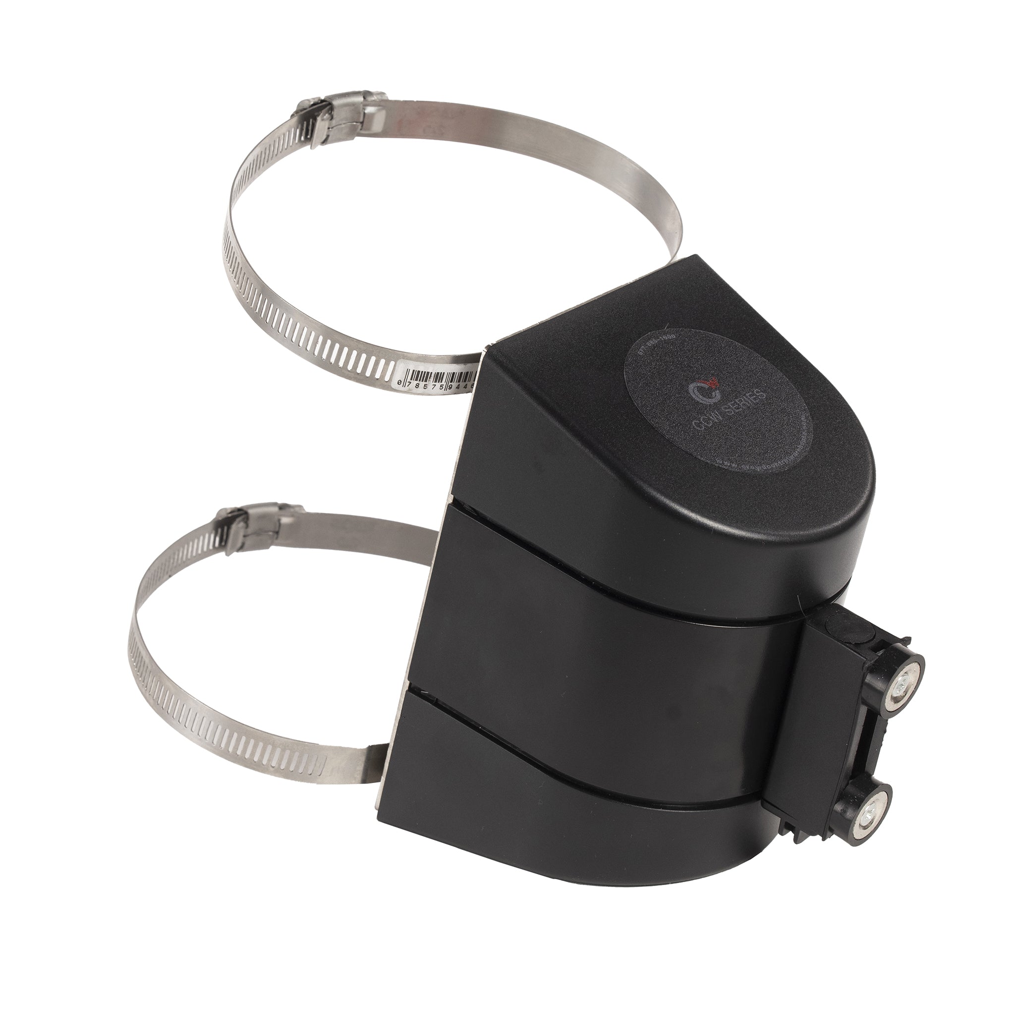 Clamp Wall Mount, Black ABS Case, 20, 25, and 30 Ft. Belts - CCW Series WMB - 230 - Crowd Control Warehouse