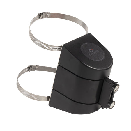 Clamp Wall Mount, Black ABS Case, 20, 25, and 30 Ft. Belts - CCW Series WMB - 230 - Crowd Control Warehouse