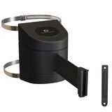 Clamp Wall Mount, Black ABS Case, 20, 25, and 30 Ft. Belts - CCW Series WMB - 230 - Crowd Control Warehouse