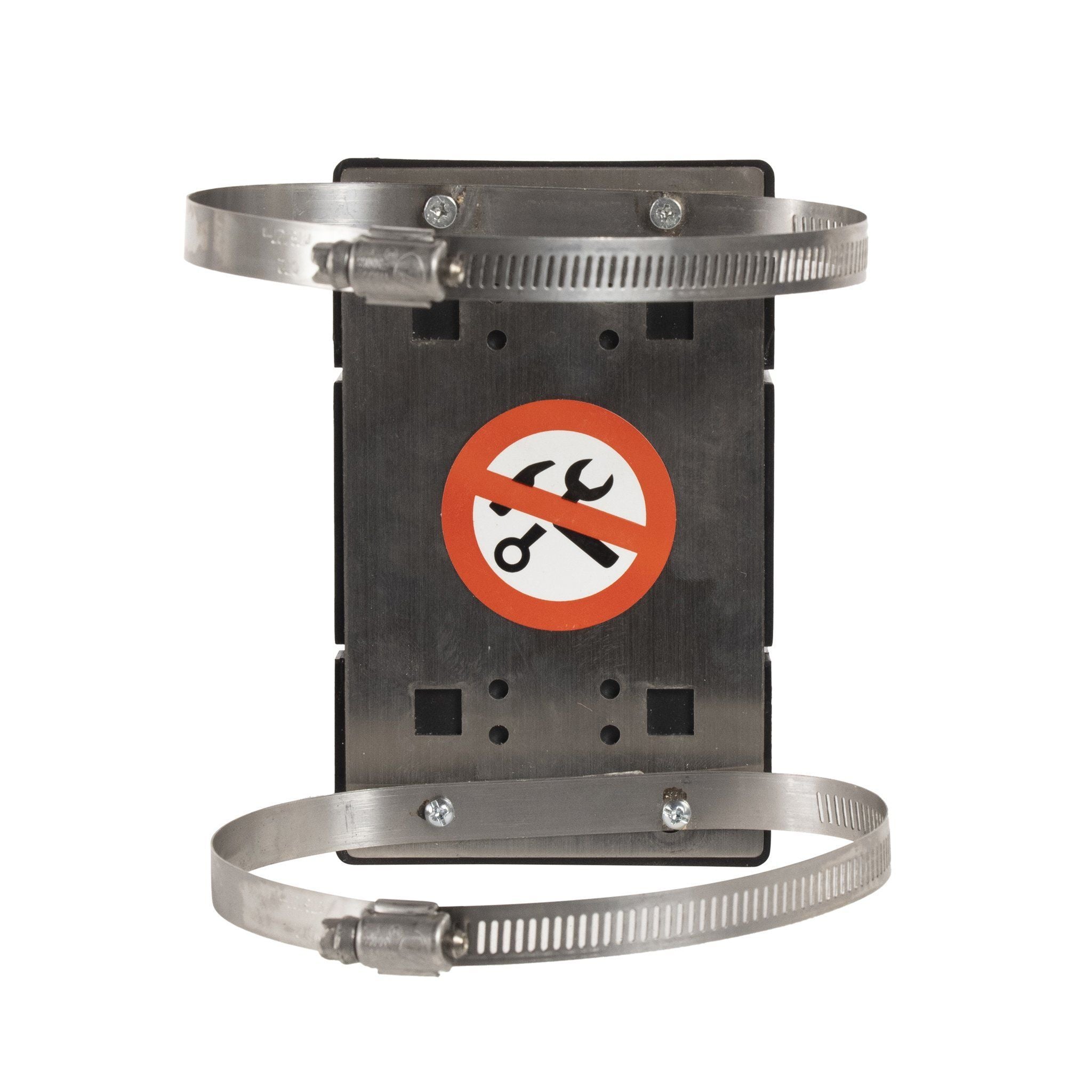 Clamp Wall Mount, Black ABS Case, 20, 25, and 30 Ft. Belts - CCW Series WMB - 230 - Crowd Control Warehouse