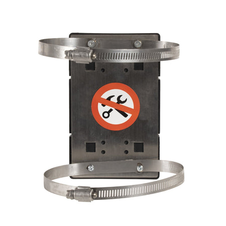 Clamp Wall Mount, Black ABS Case, 20, 25, and 30 Ft. Belts - CCW Series WMB - 230 - Crowd Control Warehouse