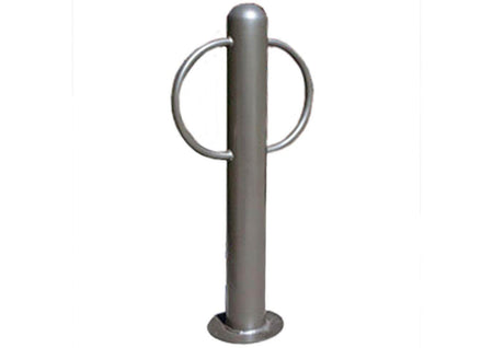 Classic Round Bike Bollard - 2 Bikes - Crowd Control Warehouse