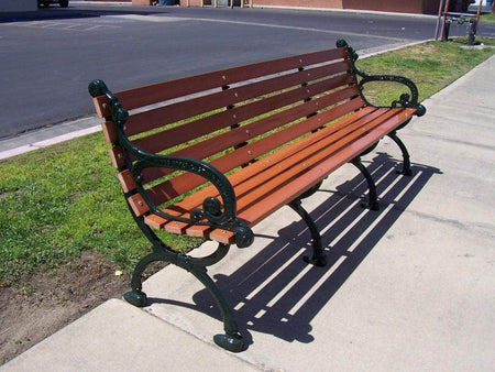 Classic Wood Park Bench - 48 In. - Crowd Control Warehouse