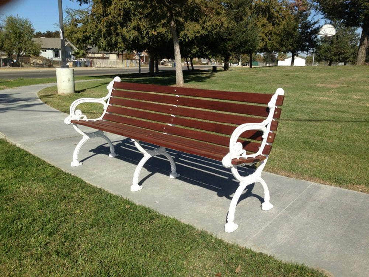 Wooden Park Benches for Sale | Natural Outdoor Seating – Crowd Control ...