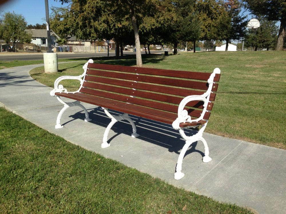 Classic Wood Park Bench - 60 In. - Crowd Control Warehouse
