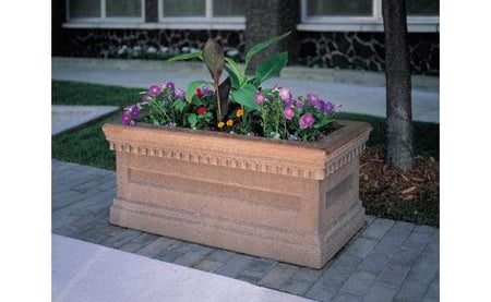Colonial Series Large Rectangular Concrete Planter - Crowd Control Warehouse